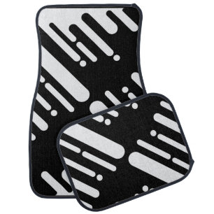 Cute Colorful Modern Geometric Pattern C Car Floor Mat