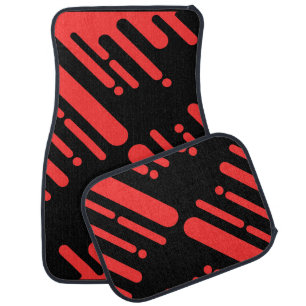 Cute Colorful Modern Geometric Pattern C Car Floor Mat