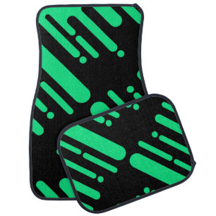 Cute Colorful Modern Geometric Pattern Car Floor Mat