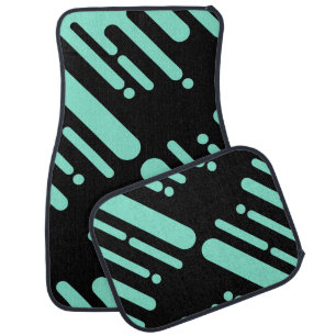 Cute Colorful Modern Geometric Pattern Car Floor Mat