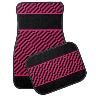 Cute Colorful Modern Geometric Pattern Car Floor Mat