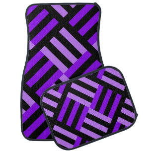 Cute Colorful Modern Stripes Pattern Car Floor Mat