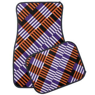 Cute Colorful Modern Stripes Pattern Car Floor Mat