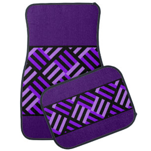 Cute Colorful Modern Stripes Pattern Car Floor Mat
