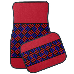 Cute Colorful Modern Stripes Pattern Car Floor Mat