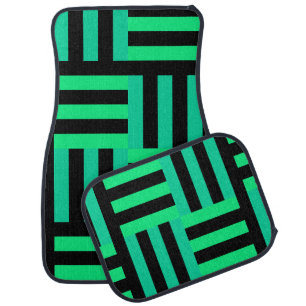 Cute Colorful Modern Stripes Pattern           Car Floor Mat