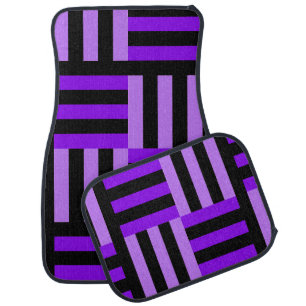 Cute Colorful Modern Stripes Pattern Car Floor Mat