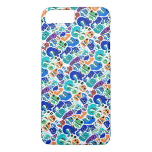 Cute colorful monsters face patterns iPhone 8 plus/7 plus case