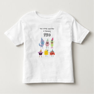 Cute Colorful Monsters Funny Boys Birthday Party Toddler T-shirt