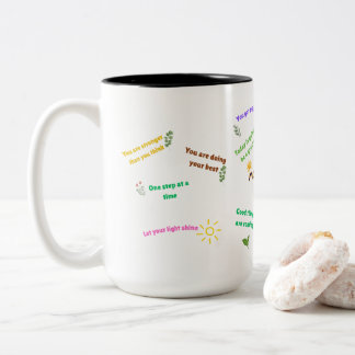 Cute Colorful Morning Mindset Mug | Daily Positive