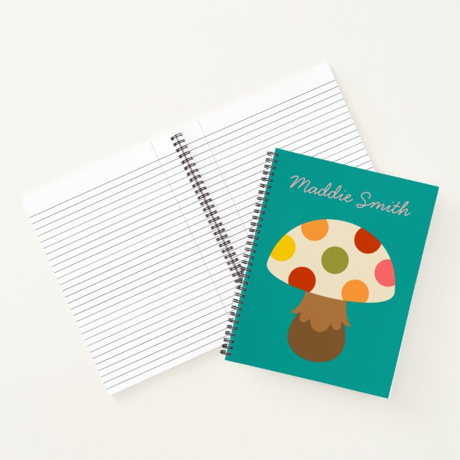 Cute colorful mushrooms notebook (Inside)