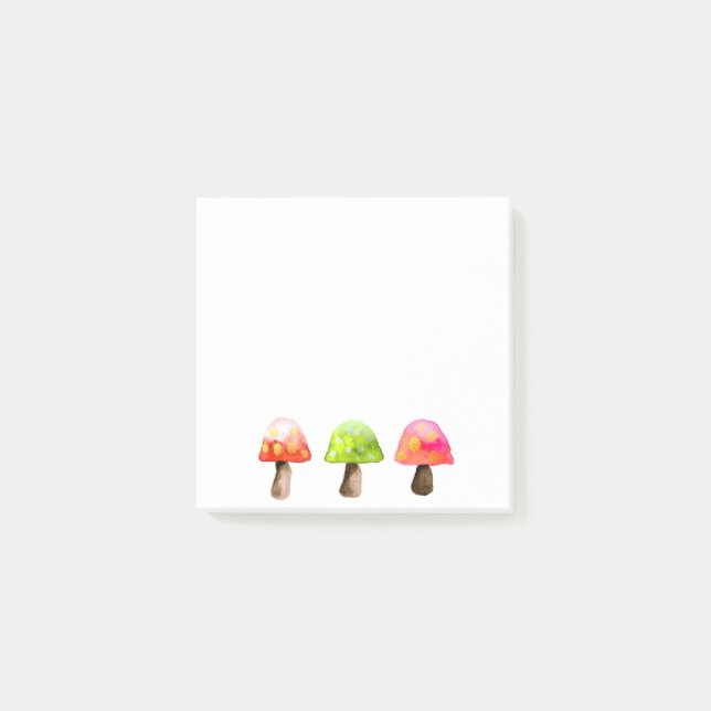 Cute colorful mushrooms notes (Front)