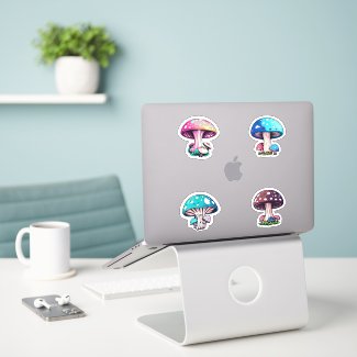 Cute Colorful Mushrooms Pack 