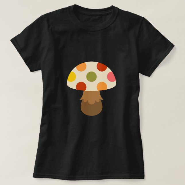 Cute colorful mushrooms T-Shirt (Design Front)