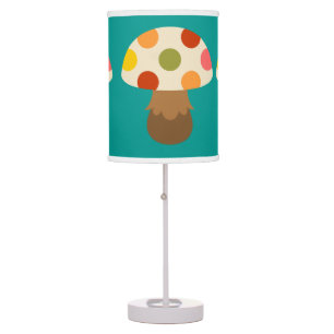 Cute colorful mushrooms table lamp