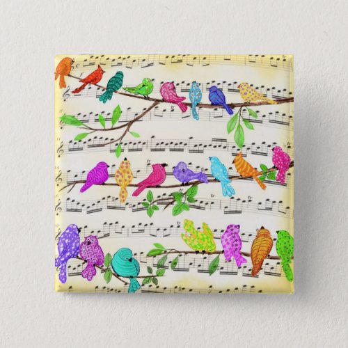 Cute Colorful Musical Birds Symphony _ Happy Song  Button