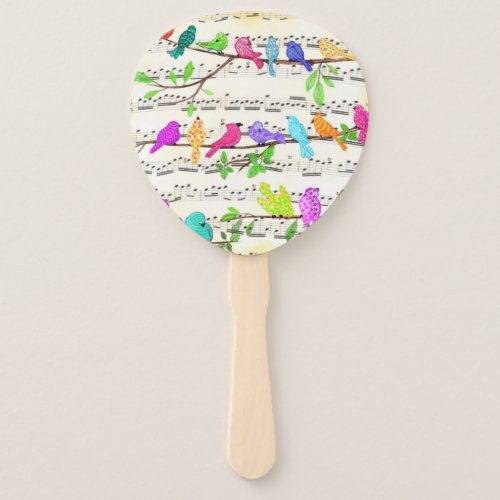 Cute Colorful Musical Birds Symphony _ Happy Song  Hand Fan