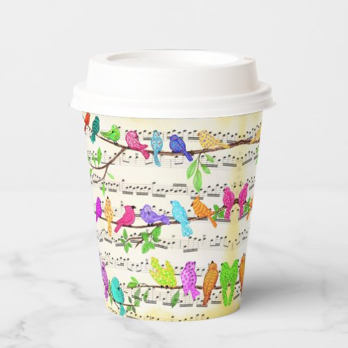 Cute Colorful Musical Birds Symphony _ Happy Song  Paper Cups