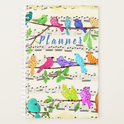 Cute Colorful Musical Birds Symphony _ Happy Song  Planner