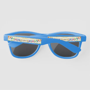 Cute Colorful Musical Birds Symphony - Happy Song Sunglasses