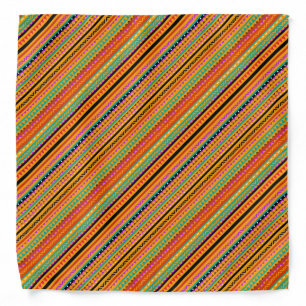 Cute colorful native aztec patterns design bandana