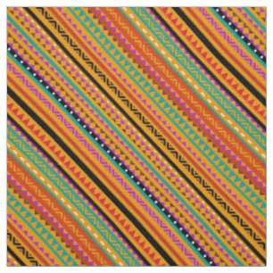 Cute colorful native aztec patterns design fabric