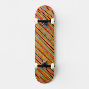 Cute colorful native aztec patterns design fabric skateboard