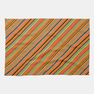 Cute colorful native aztec patterns design kitchen towel