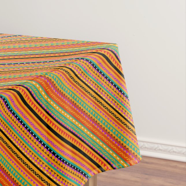 Cute colorful native aztec patterns design tablecloth (In Situ)