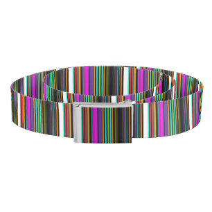 Cute colorful neon stripes belt