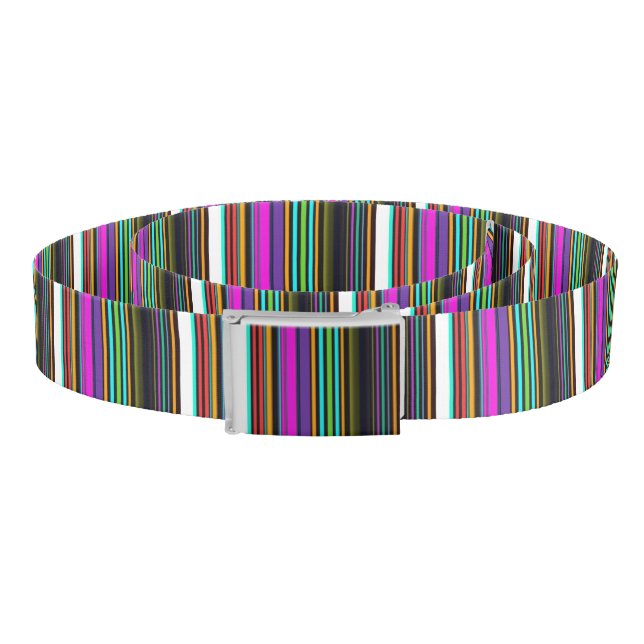 Cute colorful neon stripes belt (Coil)