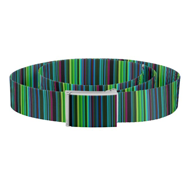 Cute colorful neon stripes belt (Coil)