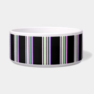 Cute colorful neon stripes bowl
