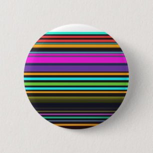Cute colorful neon stripes button