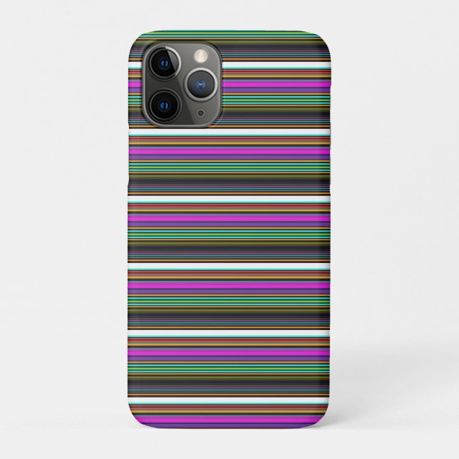 Cute colorful neon stripes Case-Mate iPhone case (Back)