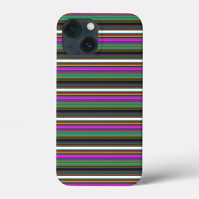 Cute colorful neon stripes Case-Mate iPhone case (Back)