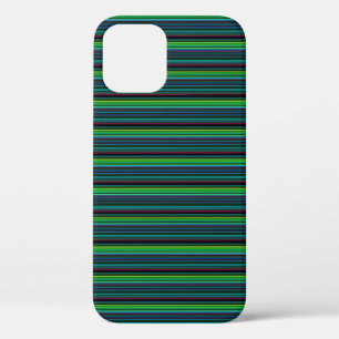 Cute colorful neon stripes iPhone 12 pro case