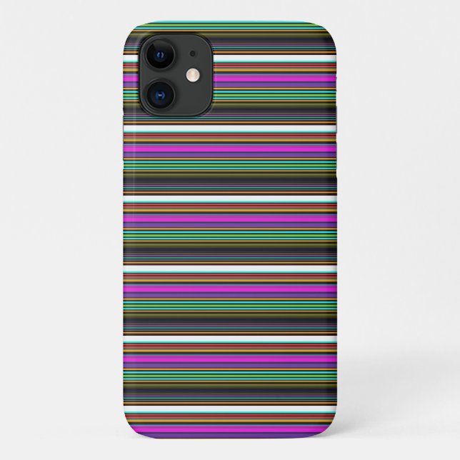 Cute colorful neon stripes Case-Mate iPhone case (Back)