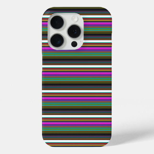 Cute colorful neon stripes Case-Mate iPhone case (Back)