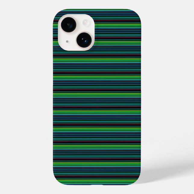 Cute colorful neon stripes Case-Mate iPhone case (Back)