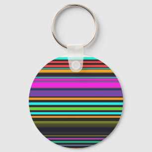 Cute colorful neon stripes keychain