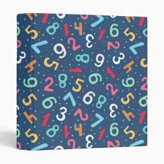 Cute Colorful Numbers Pattern  Blue Kids
