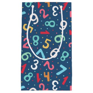 Cute Colorful Numbers Pattern Blue Kids 