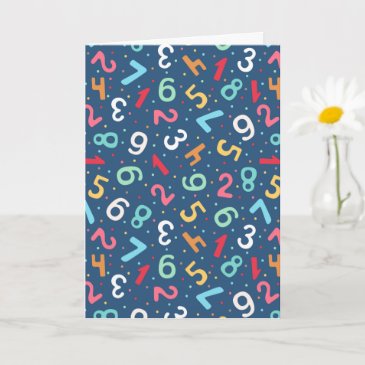 Cute Colorful Numbers Pattern Kids Birthday