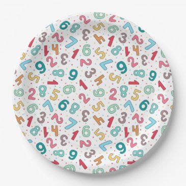 Cute Colorful Numbers Pattern Kids Birthday