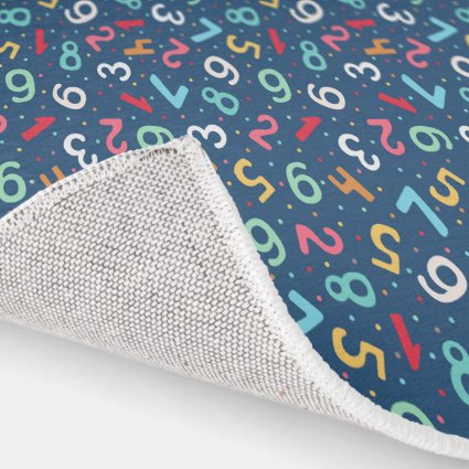 Cute Colorful Numbers Pattern Kids Playroom