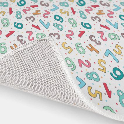 Cute Colorful Numbers Pattern Kids Playroom