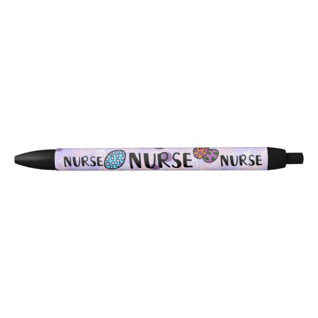 Cute Colorful Nurse Purple Pen (Front)