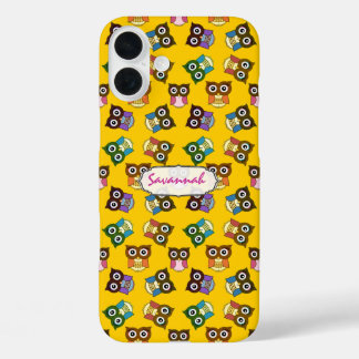 Cute Colorful Owl Pattern Choose Case Color