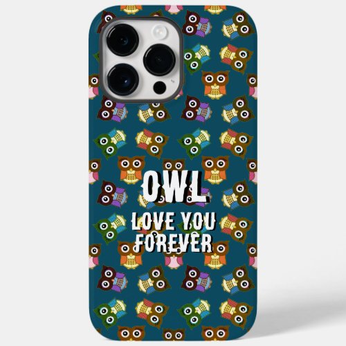 Cute Colorful Owl Pattern Choose Phone Case Color